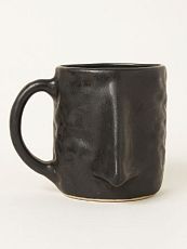 Кружка ручной работы NF ceramics «Нос», чёрная матовая, 400 мл