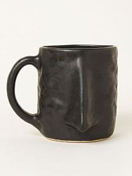 Кружка ручной работы NF ceramics «Нос», чёрная матовая, 400 мл