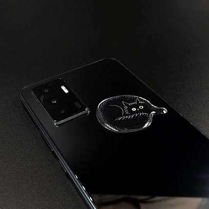 3Д Стикер на телефон Подписные изделия «Тревожный котик Тучка», объёмный, фото 5.