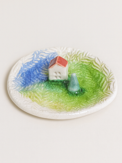 Подставка для украшений ручной работы «Домик», керамика, фото 2.