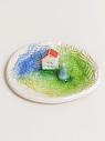 Подставка для украшений ручной работы «Домик», керамика, превью фото 2