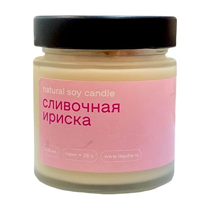 Свеча «Сливочная ириска», 200 мл, фото 1.