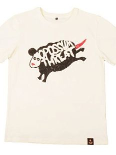 Футболка Barking Store «Opossum threat», XL муж., кремовый