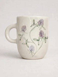 Кружка ручной работы Верба керамика «Клевер», керамика, 350 мл