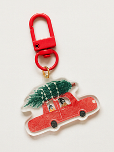 Брелок «Машинка с ёлкой», 4 см