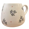 Кружка ручной работы Slowday Ceramics в голубой цветочек с сердечками, полуфарфор, 250 мл, превью фото 2