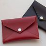Кошелёк-конверт для документов ручной работы, Kokosina bags, натуральная кожа, красный, превью фото 4