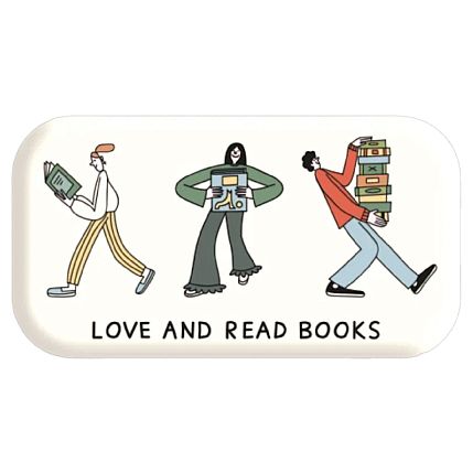 3Д Стикер на телефон «Love and read books», объёмный, фото 1.