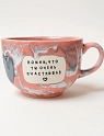 Кружка ручной работы Тата вытворяет/NF ceramics «Помни, что ты очень счастливая», розовая, керамика, 600 мл, превью фото 1