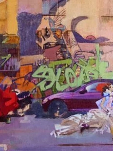 Картхолдер двойной Василий Аникин «Один обычный день в Санкт-Петербурге», экокожа