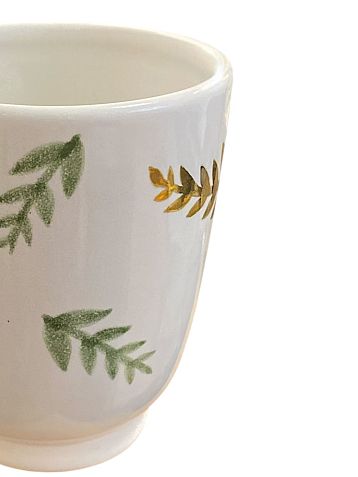 Стакан ручной работы Молис Керамика «Веточки», керамика, 400 мл, фото 2.