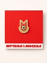 Металлический значок Heart of Moscow «Футбол. Москва», красный, превью фото 1