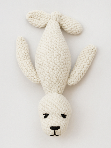 Игрушка ручной работы «Морской котик» плюшевый, белый, фото 2.