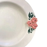 Тарелка ручной работы Slowday Ceramics с объёмными цветами ‭«Винтаж», керамика, 19 см, превью фото 2