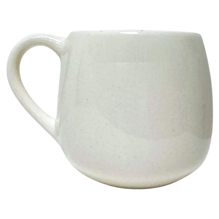 Кружка ручной работы Катя Вебер с сердечком, белая, керамика, 250 мл, фото 2.