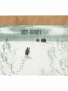 Открытка ЙЕТТИ «Happy Holidays!», А6