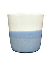 Стакан ручной работы «Прямой», серый кристалл, керамика, 170 мл