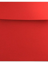 Конверт красный квадратный 16 × 16 см