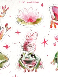 Мини-стикерпак «Жаби»