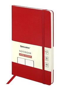 Блокнот BRAUBERG «Ucltra», А5, 96 листов, красный