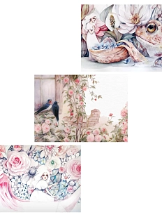 Набор открыток с иллюстрациями Викторовой Оксаны №7, 3 шт.