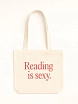 Сумка шоппер мини Подписные изделия «Reading is sexy», белый, превью фото 1