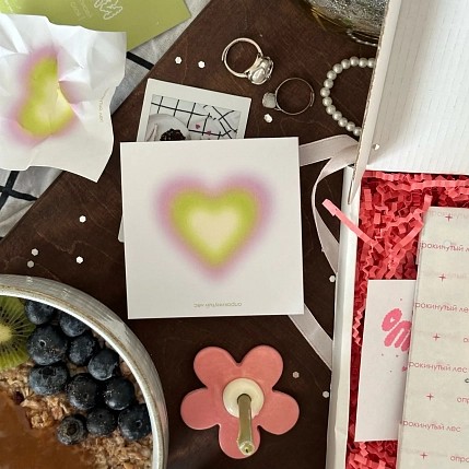 Бумага для записей «Green aura heart», фото 2.