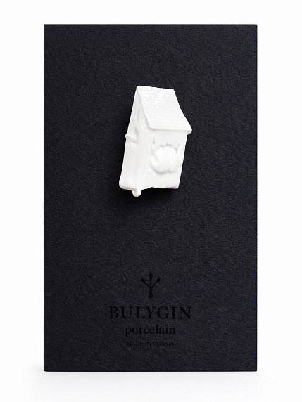 Брошь ручной работы Bulygin «Брейгель», белая, фарфор, фото 3.