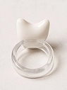 Кольцо ручной работы ПетПоллиПокет Котик, полимерная глина, превью фото 2