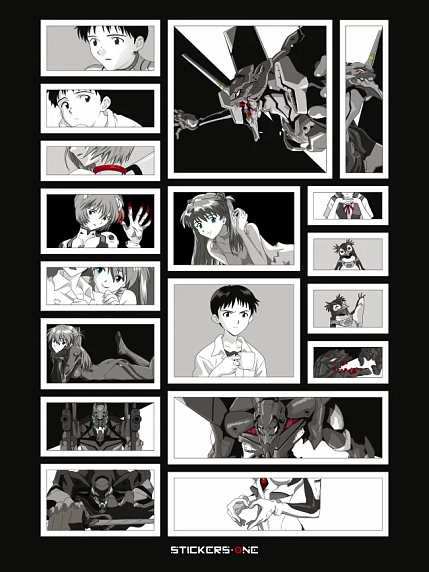 Стикерпак «Evangelion», фото 1.