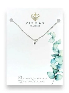 Подвеска ручной работы на цепочке с буквой P, нержавеющая сталь