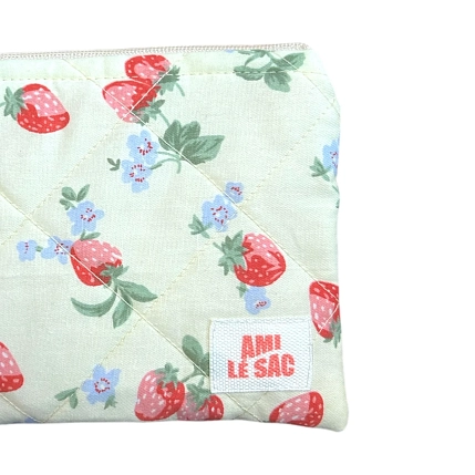 Мини-кошелёк ручной работы АМИ (Ami lé sac), земляника, фото 2.