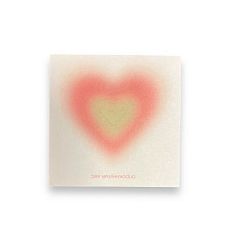 Бумага для записей «Peach aura heart»