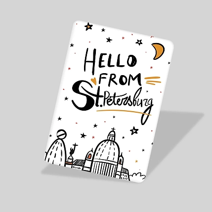 Магнит «Hello from St. Petersburg», фото 2.