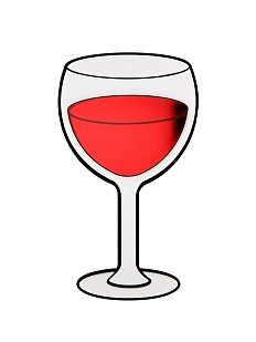 Брошь Monolama «Вино»