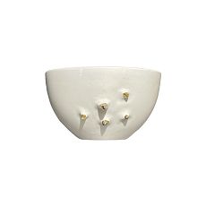 Пиала ручной работы с шипами, белая, керамика, 150 мл
