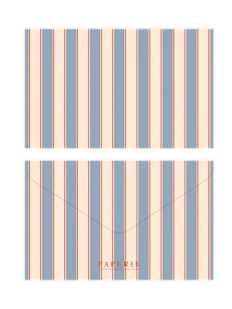 Конверт для подарочной карты «Полоска», голубой