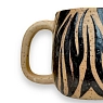 Кружка ручной работы ПинкФокс «Зебра», бежевая матовая, керамика, превью фото 2