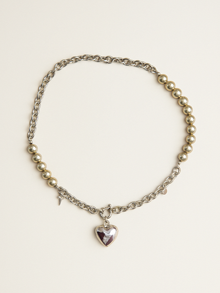 Цепь с гематитом и подвеской «Сердце» Migette, фото 2.