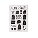 Стикерпак Катя Гиена «LIFE is SHIT», А5, превью фото 1