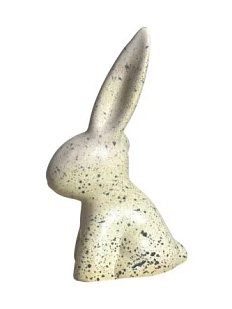 Статуэтка ручной работы Кролик, бежевая, керамика
