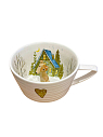 Чашка для чая ручной работы с фигуркой внутри Собачка во дворе, фарфор, 250 мл, превью фото 3