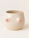 Пиала ручной работы «Грудь», бежевая, керамика, превью фото 1