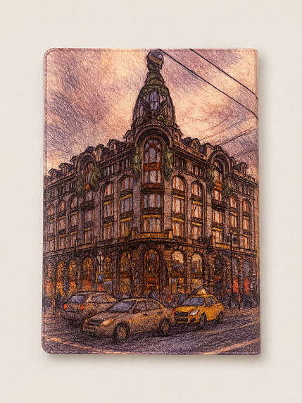 Обложка на паспорт DARI DARI «Дом книги, Санкт-Петербург», искусственная кожа, фото 2.
