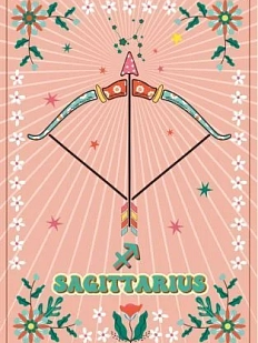 Постер интерьерный DARI DARI со знаком зодиака «Стрелец», А3