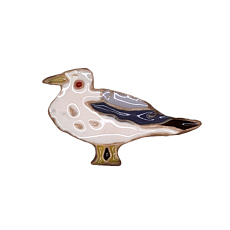 Брошь ручной работы «Чайка», Partala ceramics
