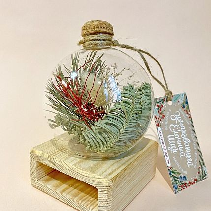 Новогодний набор елочных игрушек ручной работы, фото 3.