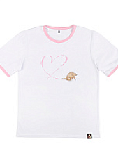 Футболка ШКЯ x Barking store «С любовью», M жен., розовый