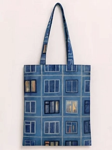 Сумка шоппер Валя Карнавалова «Панельки», на молнии, водонепроницаемый