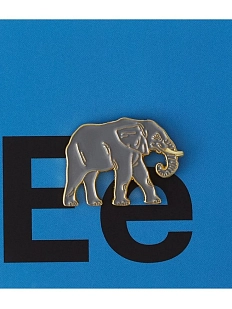 Металлический значок Heart of Moscow «Слон» серия Зоопарк